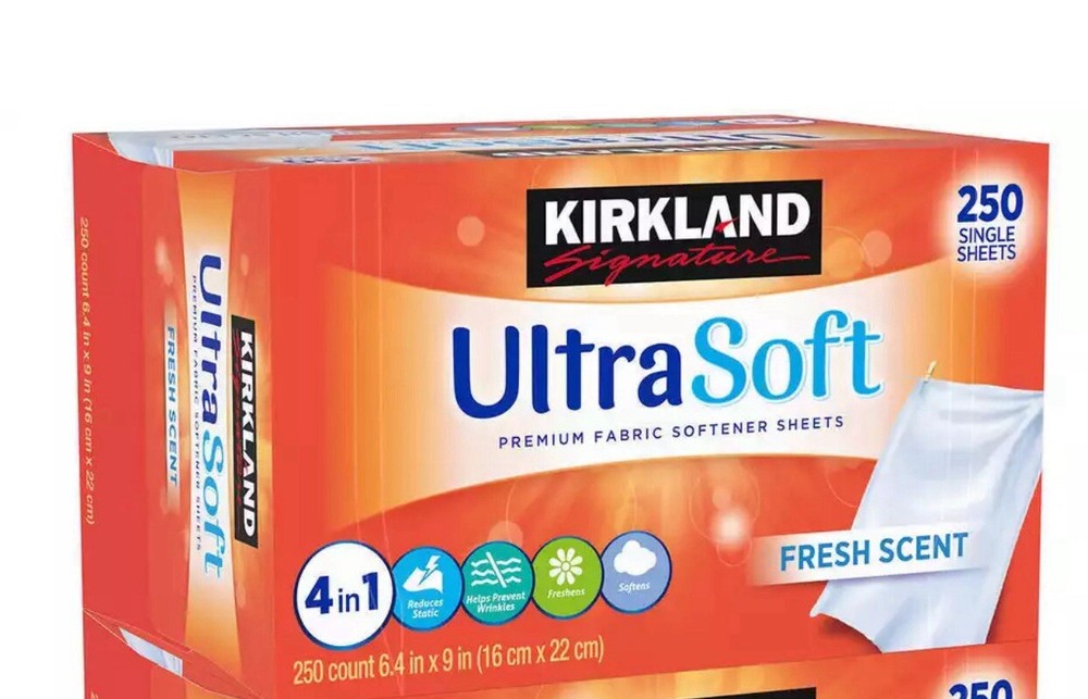 Kirkland Signature Fabric Softener Sheets, 250 Count