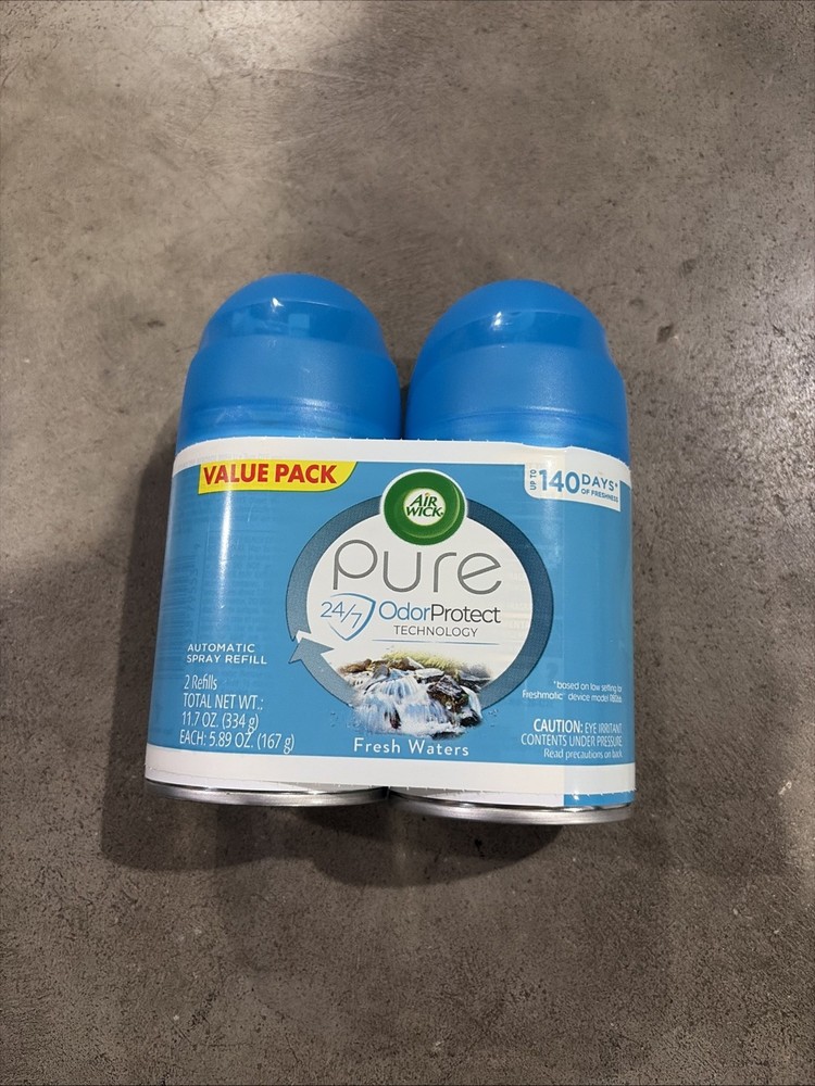 Air Wick 82093PK 5.89 oz Aerosol Spray Refill – Fresh Water (2/PK) New