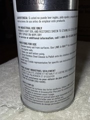 X12 ECOLAB STAINLESS STEEL INDUSTRIAL SPRAY, 12 17oz CANS (1 CASE)