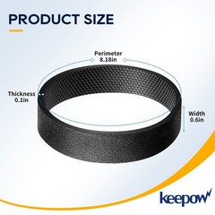 KEEPOW Vacuum Belt for Kirby 3-Pack | Replacement Part #301291G | 3 Belts