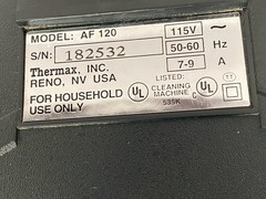 Thermax AF-120 Vacuum Floor Cleaner Accessories Parts W Original Box WD3