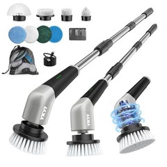 YKYI Electric Spin Scrubber, Cordless Power Scrubber Cleaning 44*16*7cm, Gray