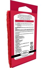 Weiman Cook Top Scrubbing Pads, 3 Count, 2 Pack Cuts 3 Count (Pack of 2), Red