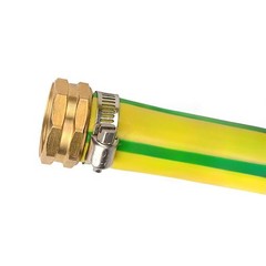 2 Pack 5/8 Inch Brass Thread Garden Hose Connector Inch, 1 Set