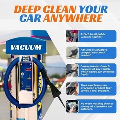 Vacuum Detail Attachment Tool | All-in-One Vacuum Claw, Ice Scraper Color: Red