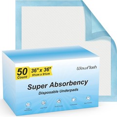 50 Count 36″ x Super Absorbency Disposable 50 x 36″, Blue