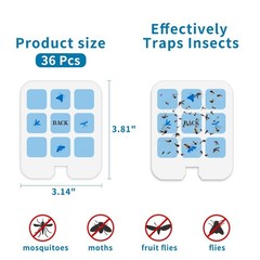 36 Pack Refill Glue Boards Compatible with Safer Home SH502 SH503, BLUE