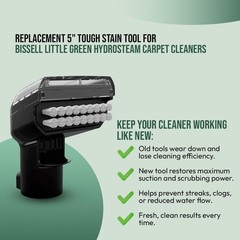 Replacement 5″ Tough Stain Tool for Bissell Little Green HydroSteam Carpet Cl…