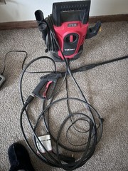 Hyper Tough 1600 PSI Electric Pressure Washer w/ Spray Gun & 0.25in Hose