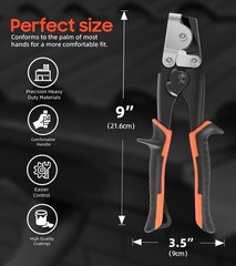 Snap Lock Punch, Gutter Crimping Tool for Sheet Metal, Heavy Nickel-chrome