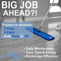 KLEEN HANDLER 24 Inch Microfiber Dust Mop, Medium 1 Pack, Blue – 24