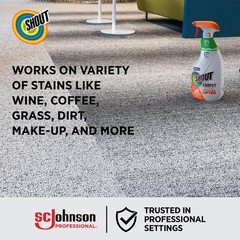 SC Johnson Professional SHOUT® Carpet Set-In Stain Remover 22oz, Case Pack