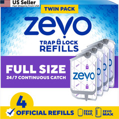 Zevo Flying Insect Trap Official Refill Cartridges – Fits and White