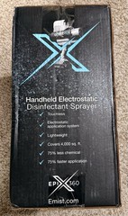 emist EPIX360 Handheld Electrostatic Disinfectant Sprayer 1.74 gal Black