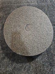 (QTY 5) Norton 66261052005 20 In. 3-1/4 In. Fine Grit Black High Stripping Pad