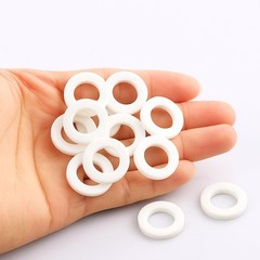 12pcs 1-Inch Silicone Gasket Set – Flat Sealing Washers and 1 inch, White