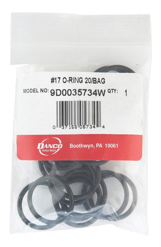Danco 1.06 in. D X 0.88 in. D Rubber O-Ring 20 pc.