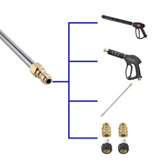 M MINGLE Stainless Steel Pressure Washer Gutter Cleaner Attachment, 13 Inch