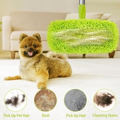 Unoutur Reusable Dry Sweeping Cloths Microfiber Wet Mop Pads Compatible Green