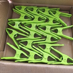 (100) Jt Eaton 1” Fumigation Clip w/ Safe-TEE Neon Green Powder Coating Å4c