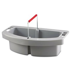 Rubbermaid 2-Compartment Maid Caddy w/ Handle (Gray) 2649GRA NEW