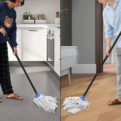 Indoor Mop for Floor Cleaning – Cotton Mops for Floor Cleaning, Regular Mop for