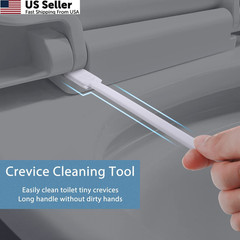 Lumkew 40Pcs Disposable Crevice Cleaning Brushes for Small 40pcs, White