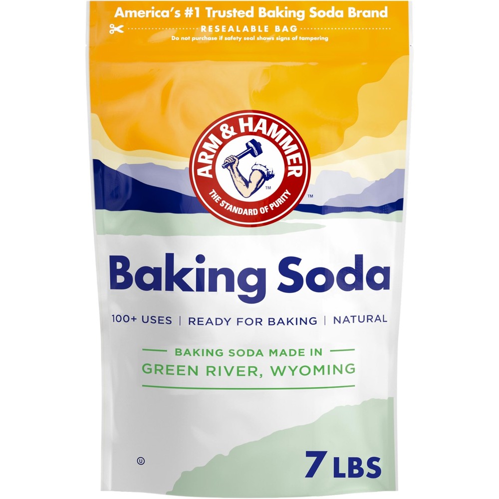 ARM & HAMMER Baking Soda, Multi-Purpose 100% Pure 112 Ounce (Pack of 1)