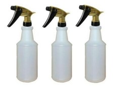 [3 Pk] Acid Resistant Chemical Spray Head Leak-Free Nozzle (with 32 Oz Bottles)