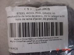 GRAINGER APPROVED 2KJK8 Grade 00 Steel Wool Case of 192 (12 x 16)