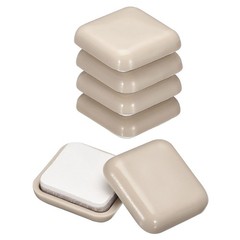 uxcell Furniture Sliders, 12Pcs 1″ – Plastic Self-Adhesive Square 1″, Grey