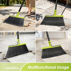 Outdoor Broom Heavy Duty, 56 inches Tall Commercial Soft Bristle Angle Brush …