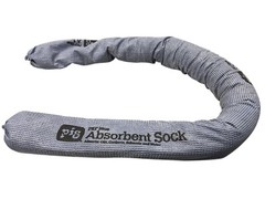 BOX 40 Pig 4048 Sorbent Sock, 30 Gal, 3 In X 48 In, Universal, Blue, Vermiculite