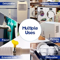 5 Ft Flexible Dehumidifier Drain Hose Universal 60 Inch White Hose