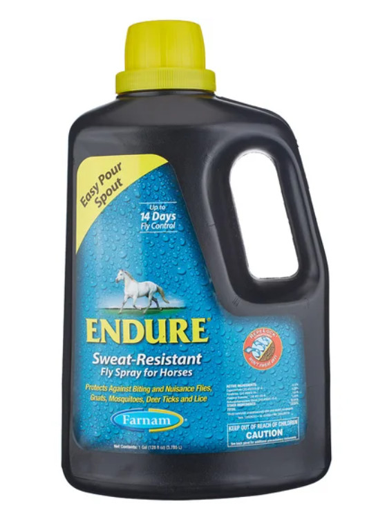 Farnam Endure Sweat-Resistant Fly Spray for Horses – 1 Gallon