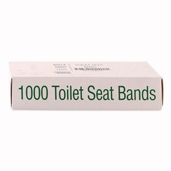 Bagcraft 300591 Sani/Shield 16″ x 1.5″ Toilet Seat Band – BL/WT (1000/CT) New