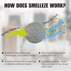 SMELLEZE Natural Formaldehyde Spill Remover & Odor Eliminator Granules: 2 lb.