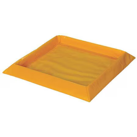 Eagle Mfg T8101 Spill Tray, Yellow, Square, 10 Gal