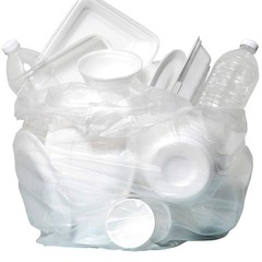 Aluf Plastics Scr-404816C 45 Gallon Clear Trash Bags 250 Count – 39 X 46 – 16