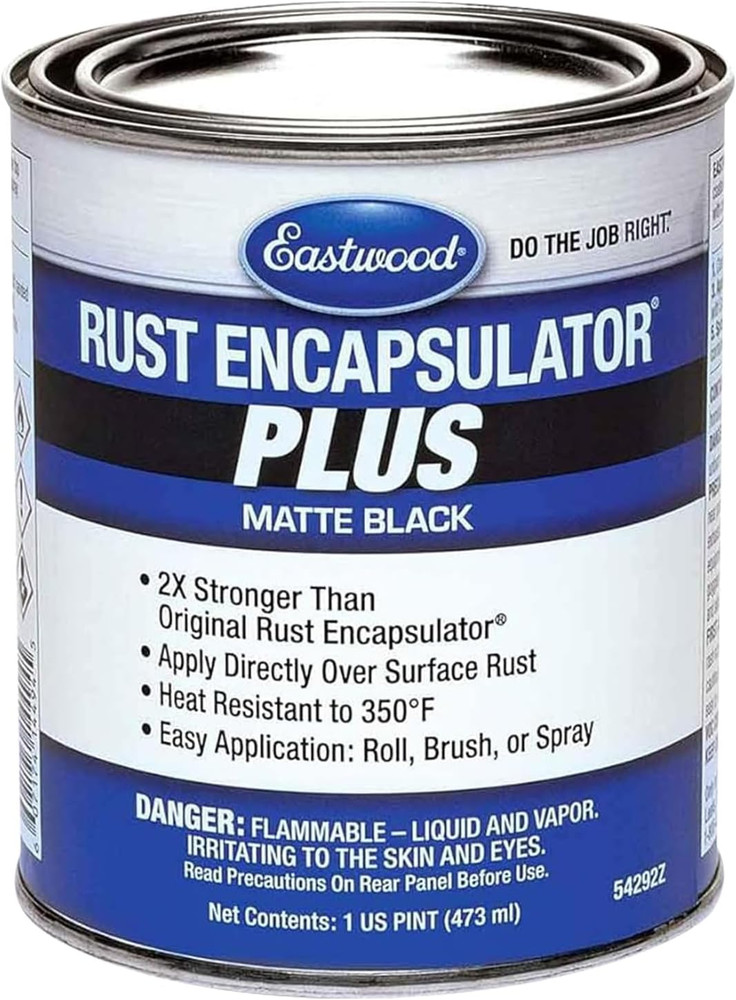 Matte Black Rust Encapsulator, 1 Coat Maximum Protection, Heat Resistant up to 3