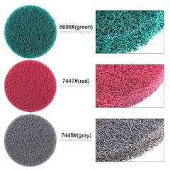 Swpeet 16Pcs 5Inch 3 Different Color Scrubbing Pads Drill Powered Brush Tile…