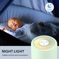 FULMINARE Air Purifiers for Home Bedroom H13 HEPA Air Purifier, 3 Speeds, Tim…