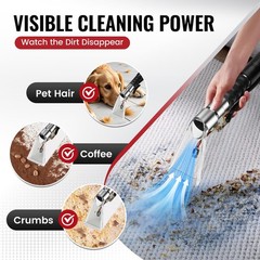 25Ft Extractor Kit Shop Vac Hose Wand Adapter Carpet Car Cleaning wet/dryCleaner