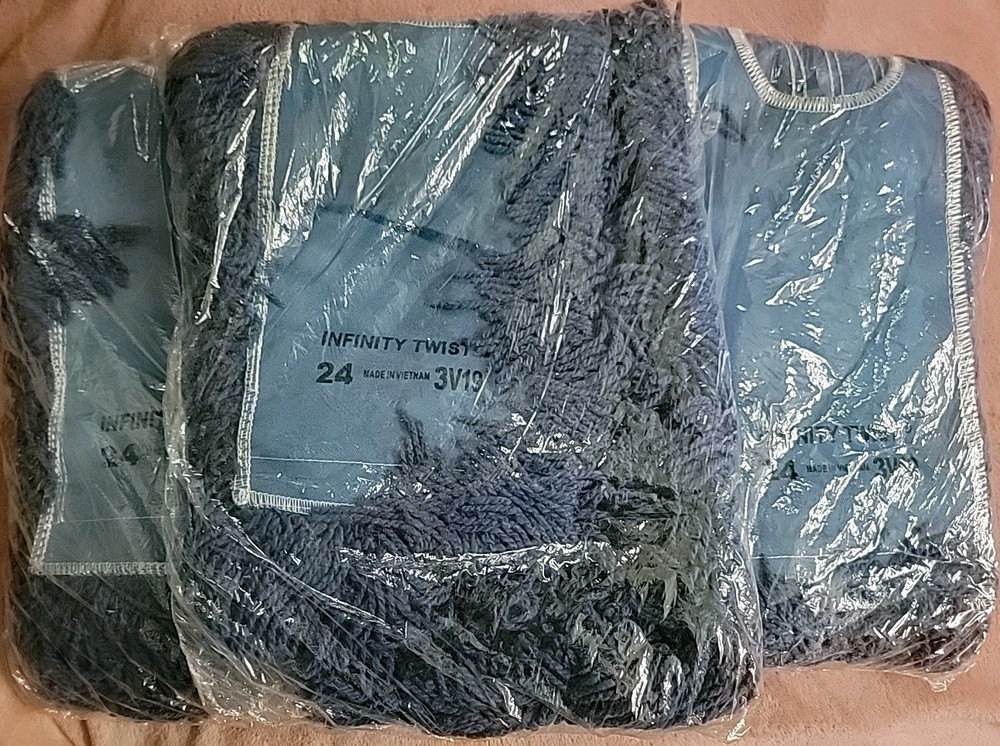 Infinity Twist 24″ Mop Heads LOT | 3 NEW Sealed Refills