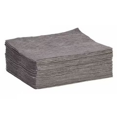 Spilltech Gpb50h Sorbent Pad, 14 Gal, 15 In X 19 In, Universal, Gray,
