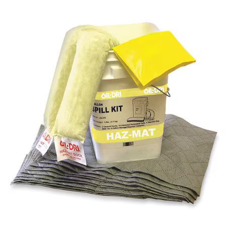 Oil-Dri L91435 Spill Kit, Universal, White, Polyethylene