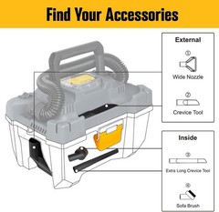 20V Cordless Vacuum – Wet & Dry, 2.6 Gallon Capacity…