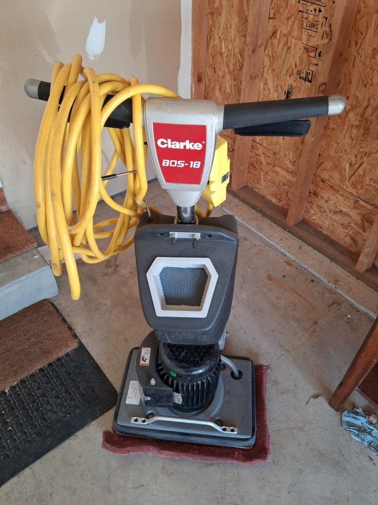 Clarke BOS-18 Walk-Behind Scrubber Buffer Polisher 120V Adjustable Handle