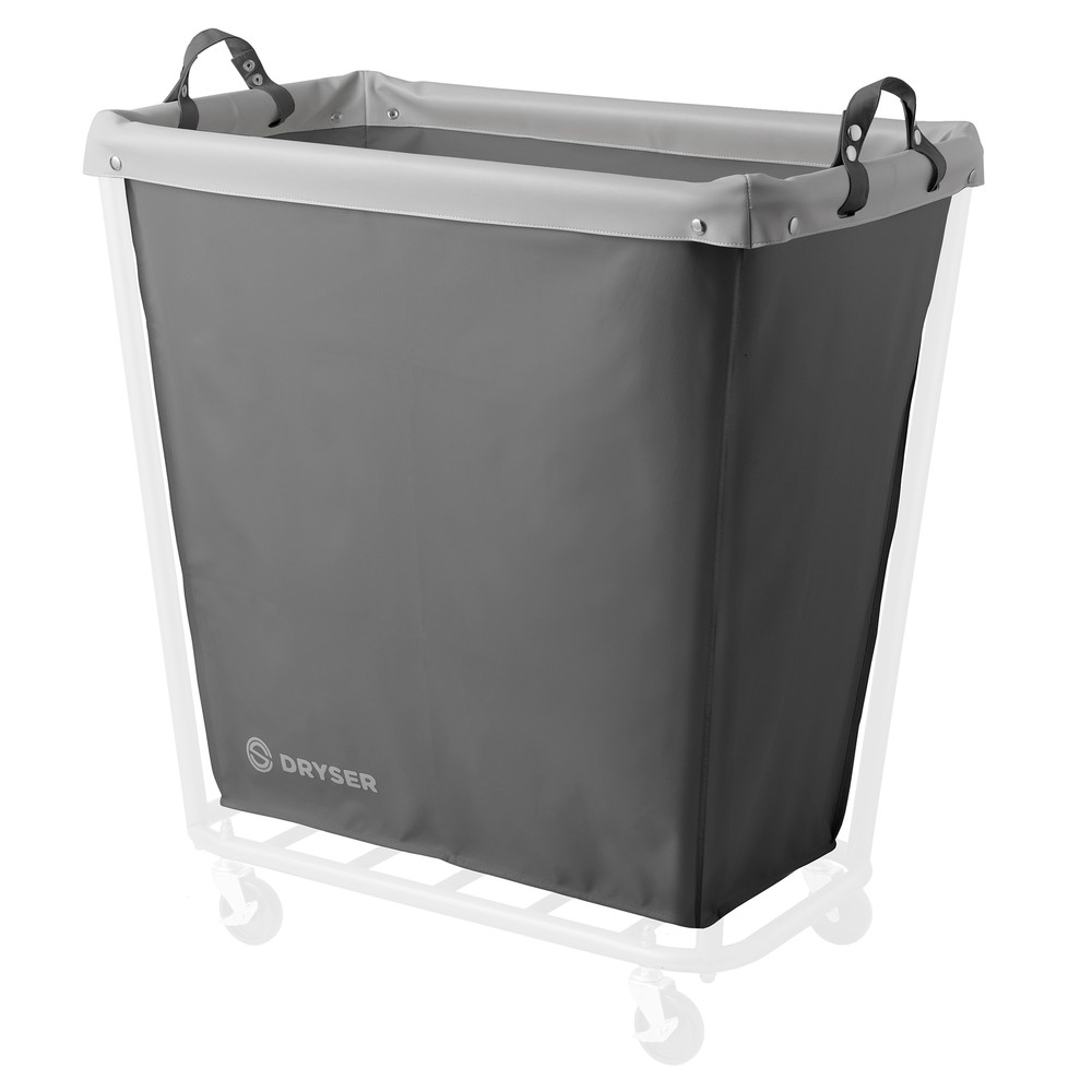 Round Replacement Commercial Laundry Hamper Canvas Bag for Model 320L Gray