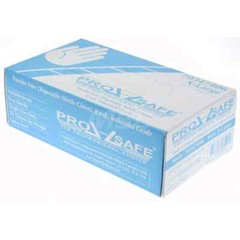 PRO-SAFE Blue Disposable Powder-Free Nitrile Gloves: 8 mil, 50 Pack, Size XLarge